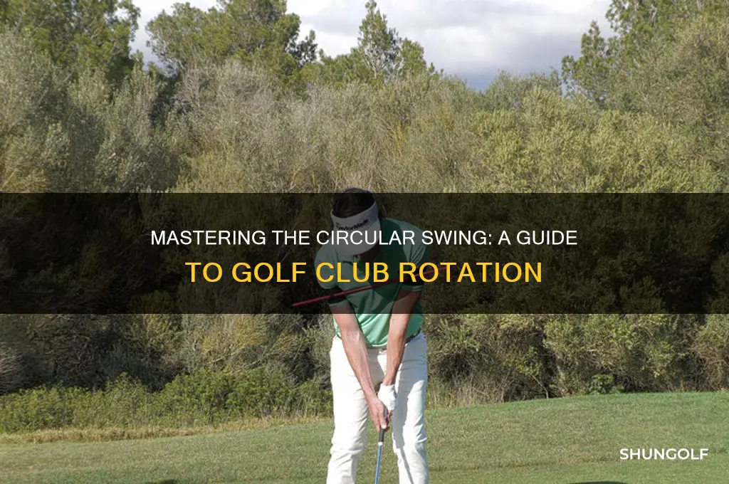 how to swing a golf club in a circle