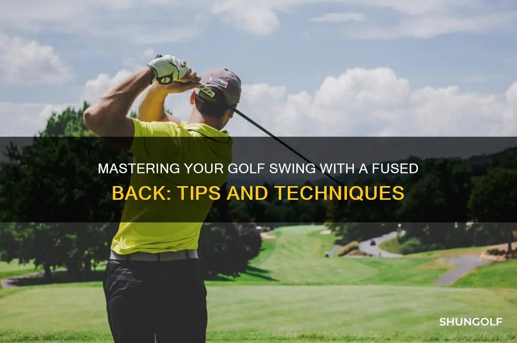 how to swing a golf club with a fused back