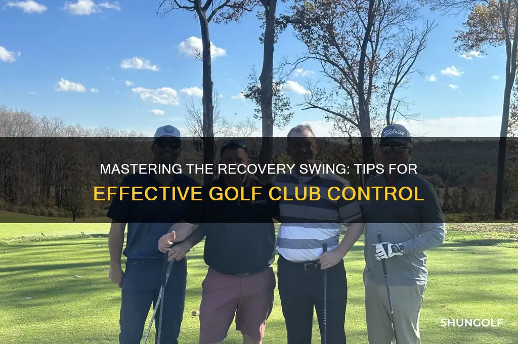 how to swing a recovery golf club