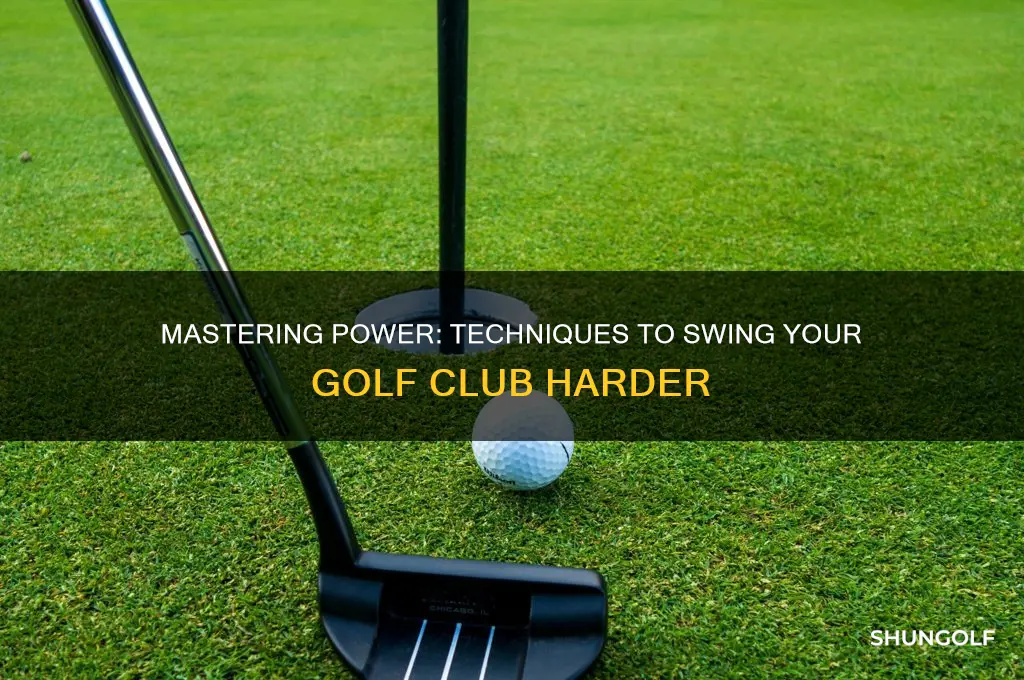 how to swing golf club harder