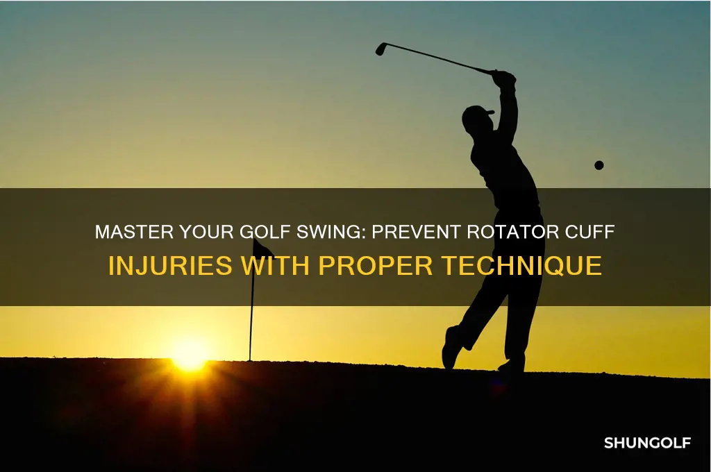 how to swing golf club to prevent rotator cuff issues
