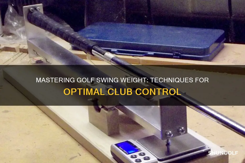 how to swing weight a golf club