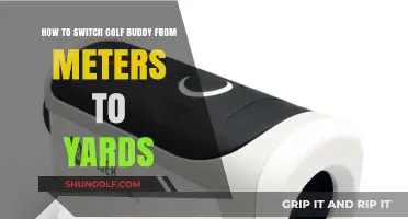 Switch Golf Buddy Units: Meters to Yards in Simple Steps
