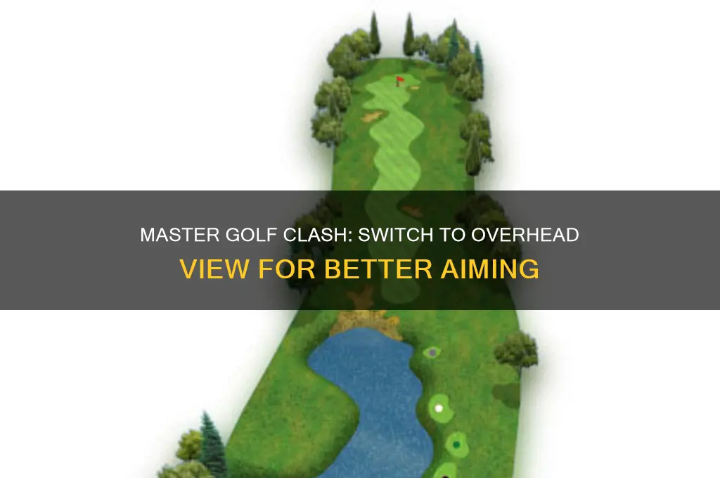 how to switch to overhead view in golf clash
