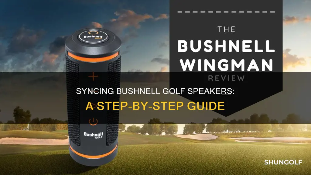 how to sync bushnell golf speaker