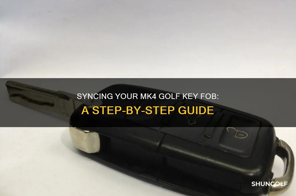 how to sync mk4 golf key fob