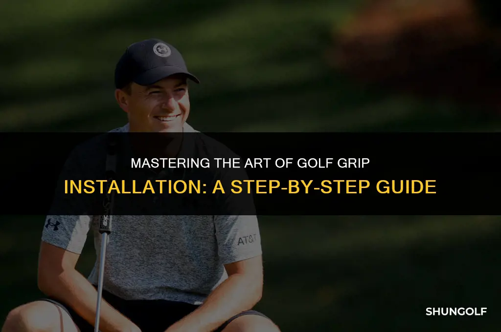 how to tack up golf grips