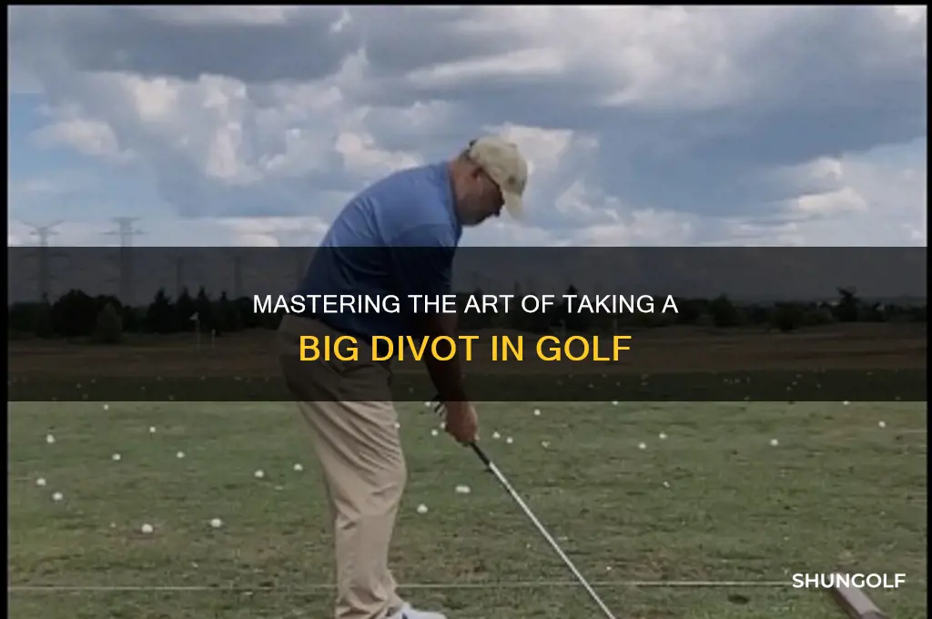 how to take a big divot in golf