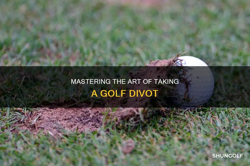 how to take a divot golf
