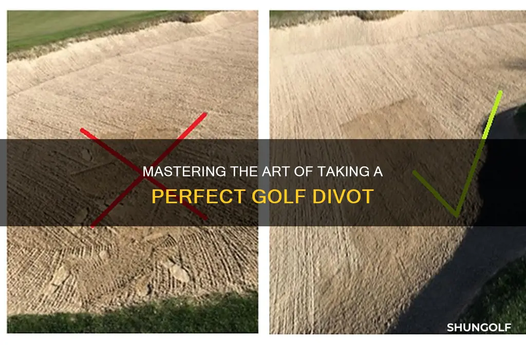 how to take a divot in golf