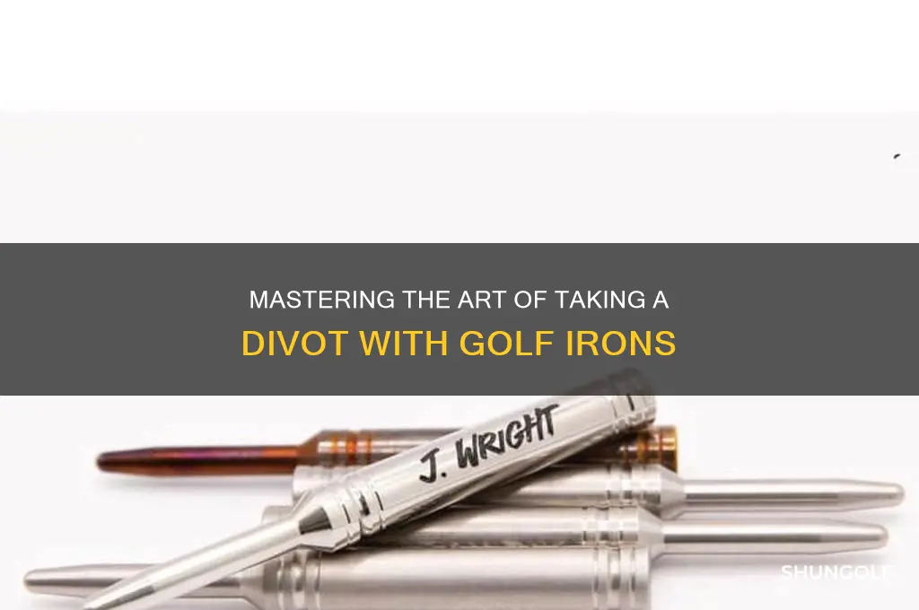 how to take a divot with golf irons