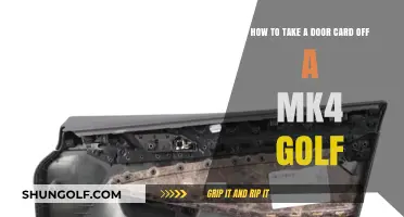 Easy Guide: Removing a Door Card from Your MK4 Golf