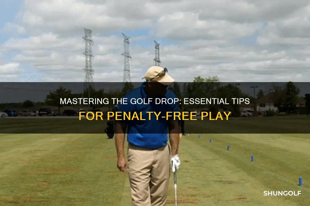 how to take a drop in golf