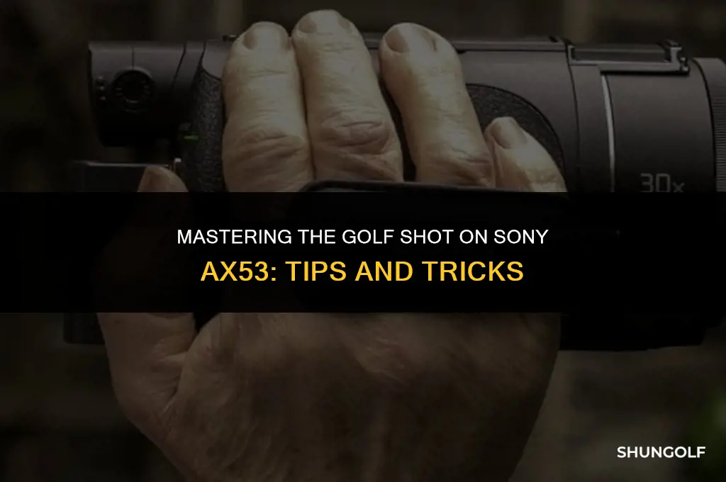 how to take a golf shot on sony ax53