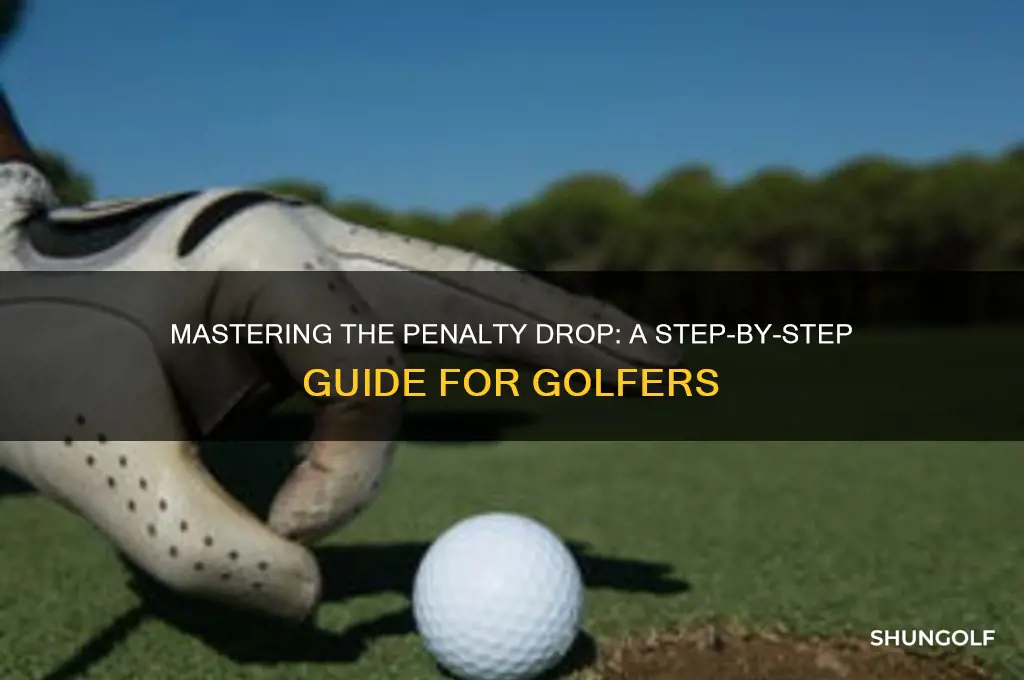 how to take a penalty drop in golf