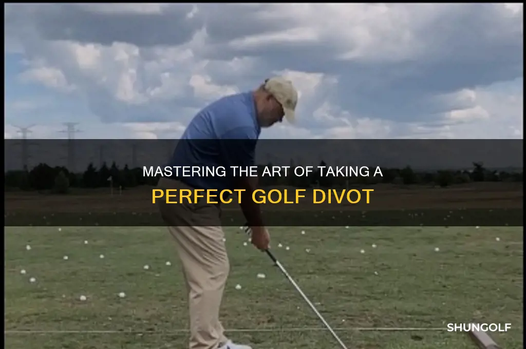 how to take a proper divot in golf