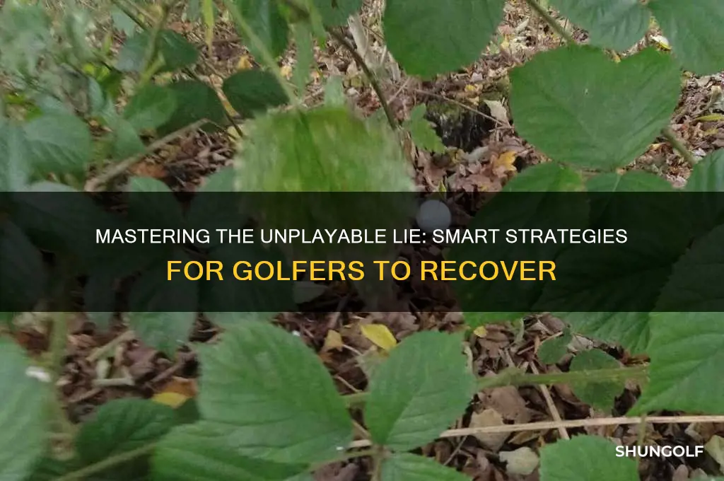 how to take an unplayable in golf