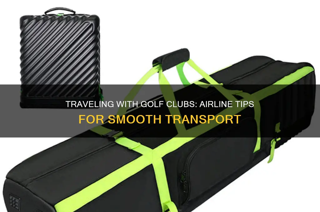 how to take golf clubs on airline