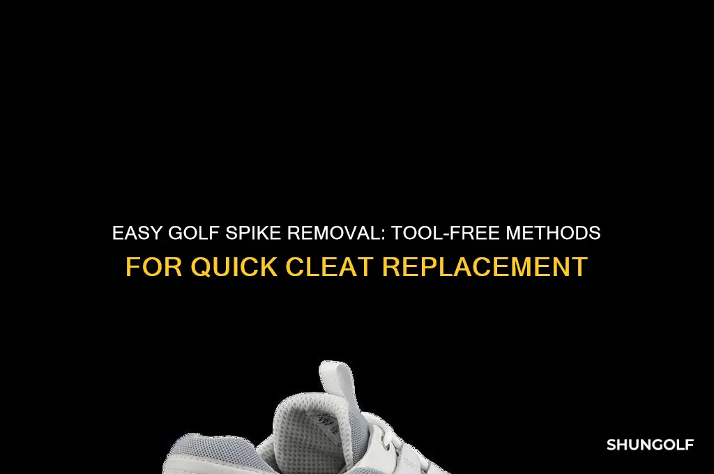 how to take golf spikes off without tool