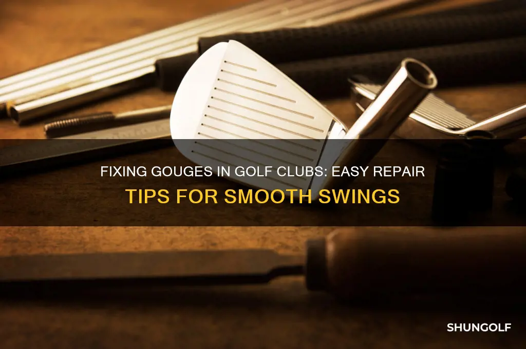 how to take gouges out of golf clubs