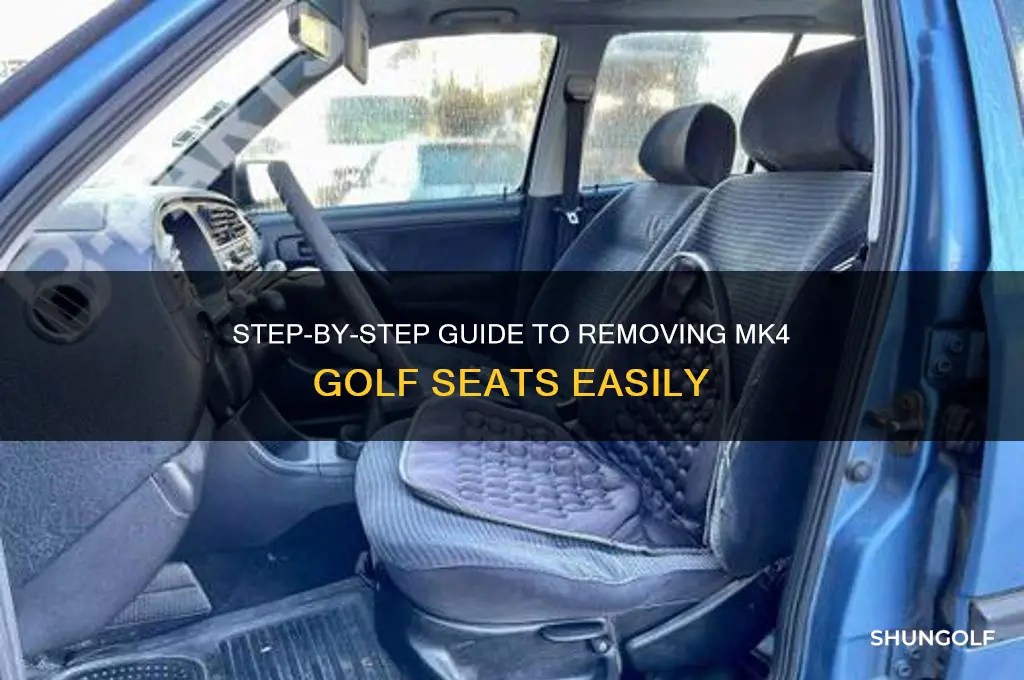 how to take mk4 golf seats out