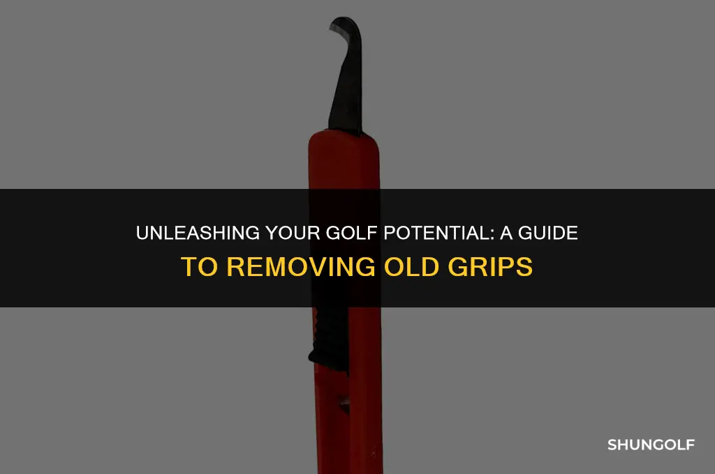 how to take off golf grips