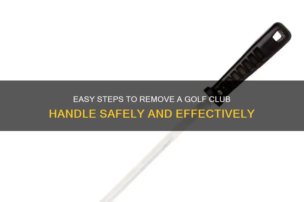 how to take off the handle of a golf club