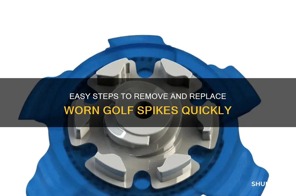 how to take out a worn golf spike