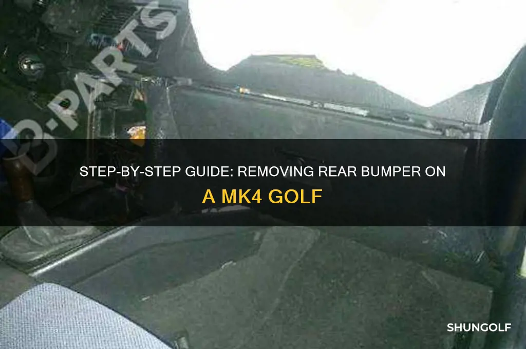 how to take rear bumper off mk4 golf