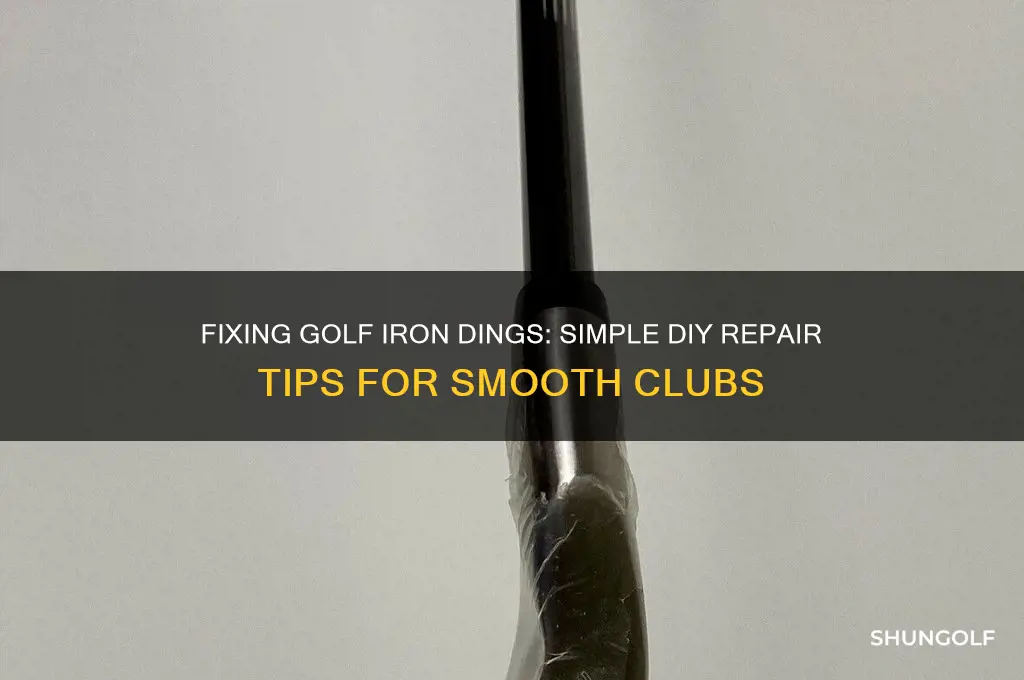 how to take small dings out of golf iron