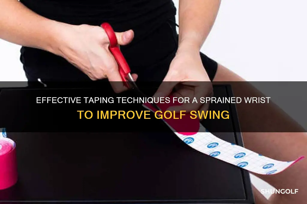 how to tape a sprained wrist for golf