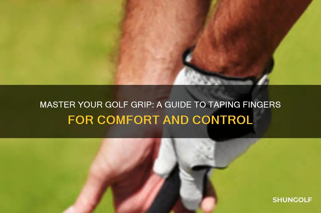 how to tape your fingers for golf