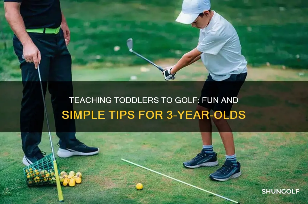how to teach 3 year old to golf