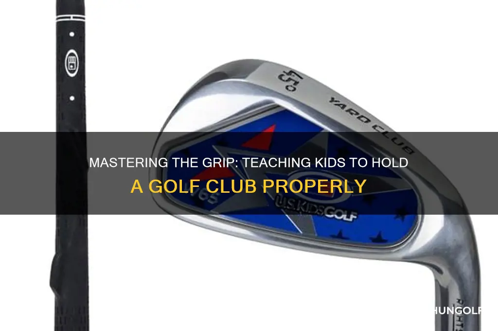 how to teach a kid to hold a golf club