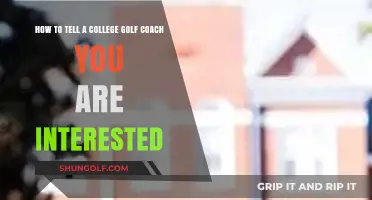 How to Express Interest to College Golf Coaches Effectively