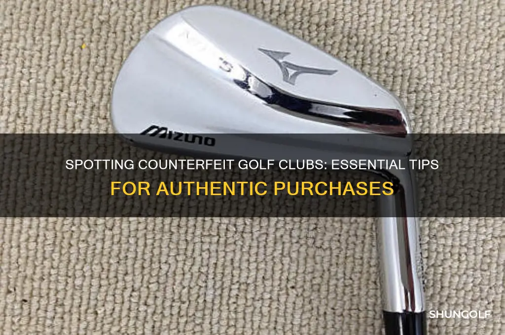 how to tell fake golf clubs
