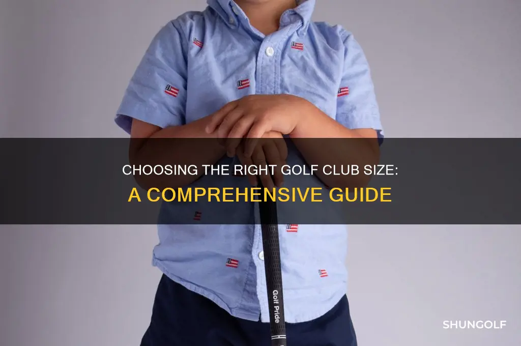 how to tell golf club size