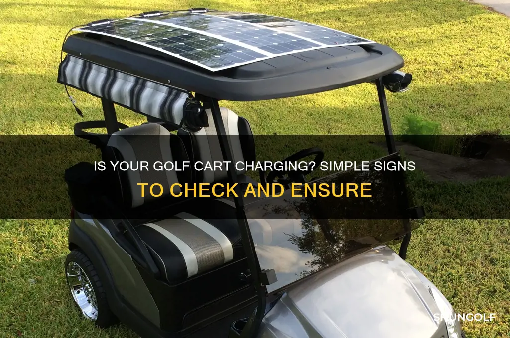 how to tell if a golf cart is charging
