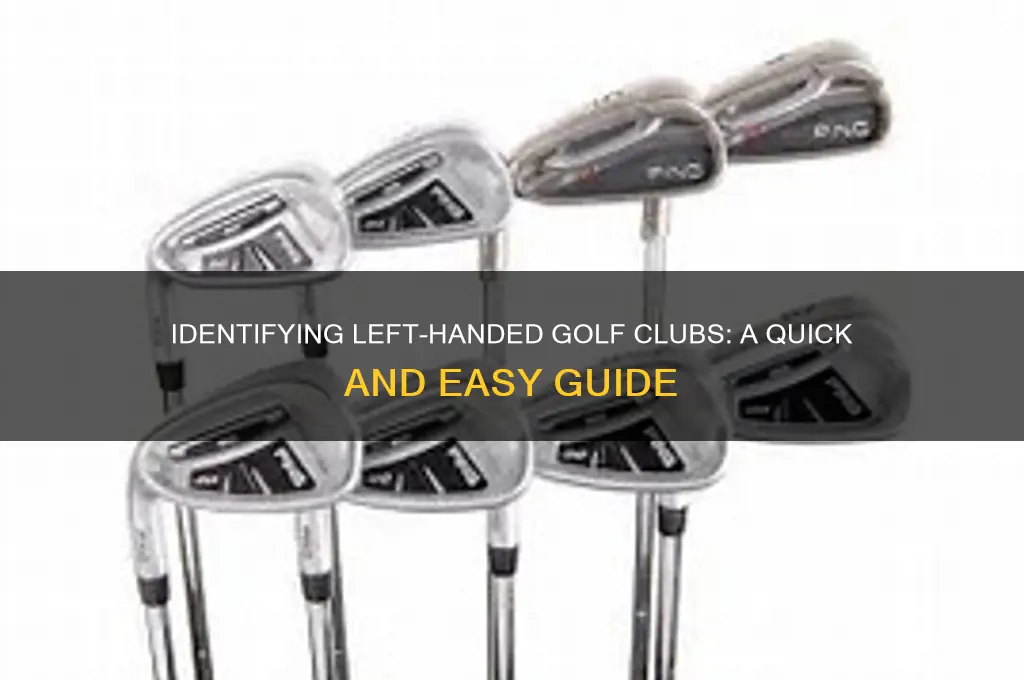 how to tell if a golf club is left handed