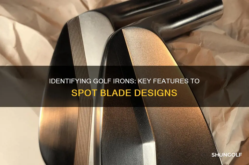 how to tell if golf irons are blades