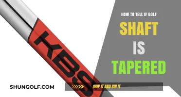 Identifying Tapered Golf Shafts: A Comprehensive Guide for Golfers