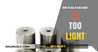 Finding the Right Fit: Is Your Golf Shaft Too Light?