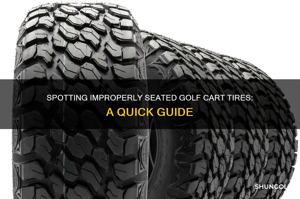 how to tell if golf tires are not seated properly