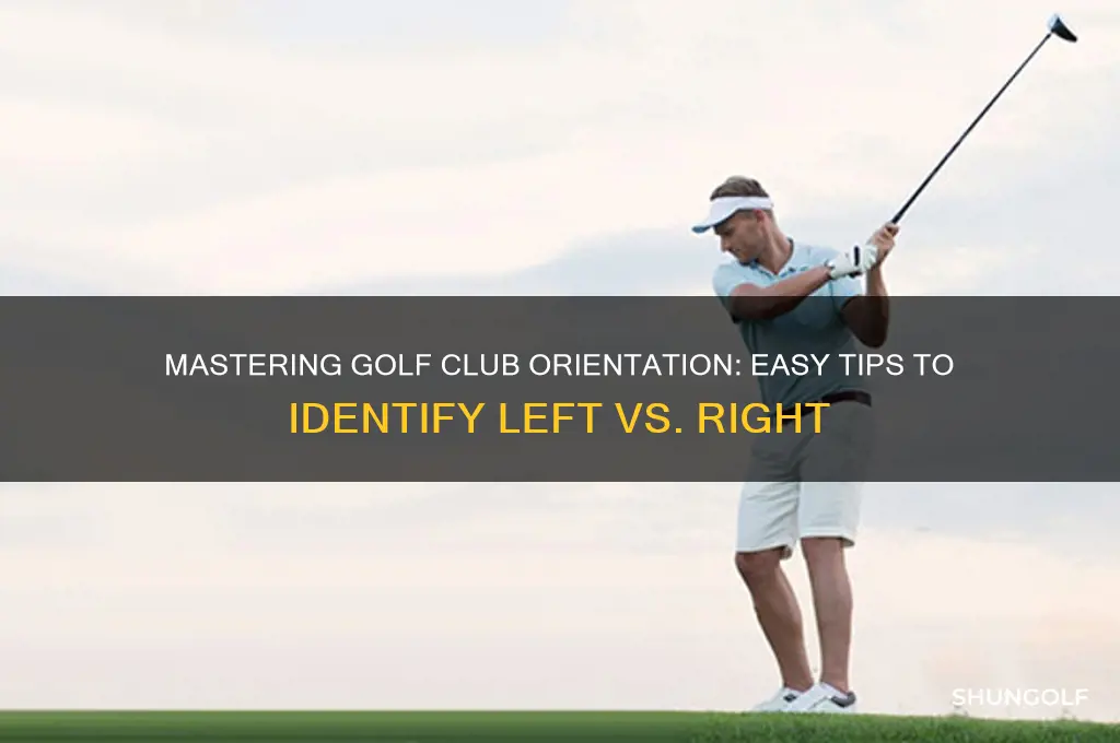 how to tell left from right golf club