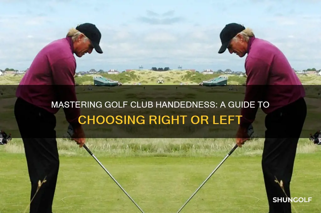 how to tell right or left handed for golf club