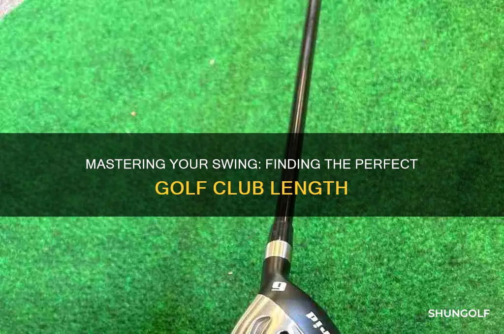 how to tell the corret length of golf clubs