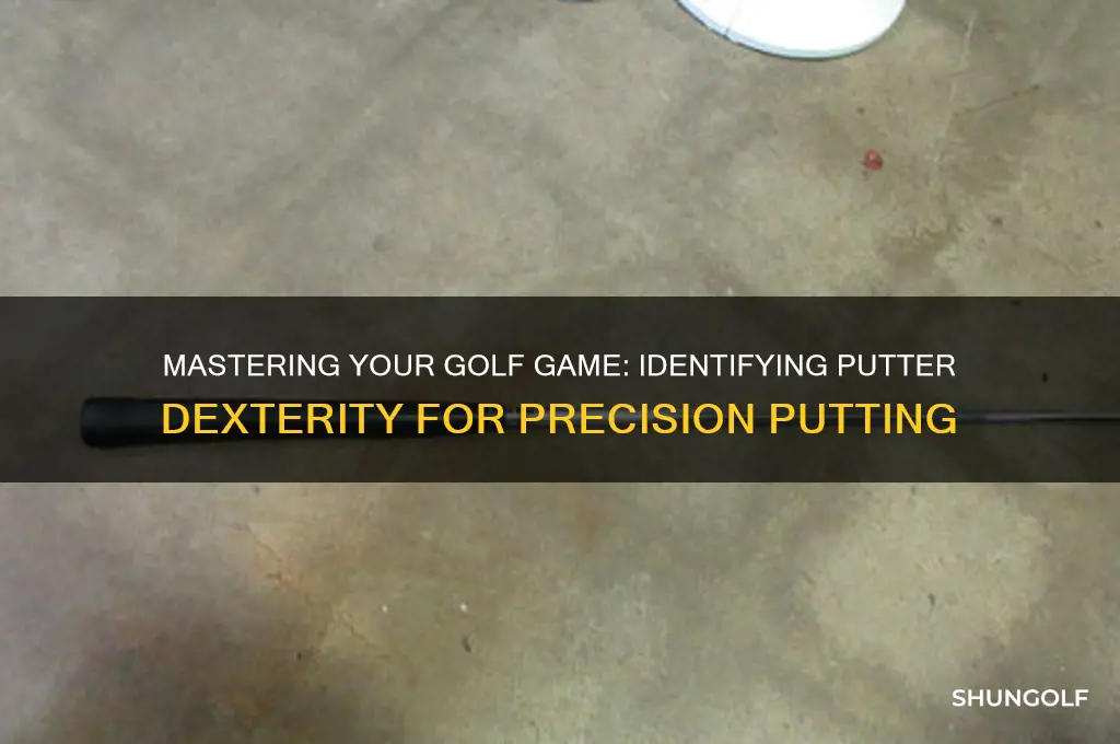 how to tell the dexterity of golf putters