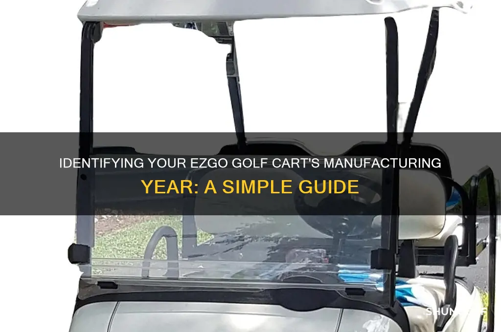 how to tell the year of a ezgo golf cart