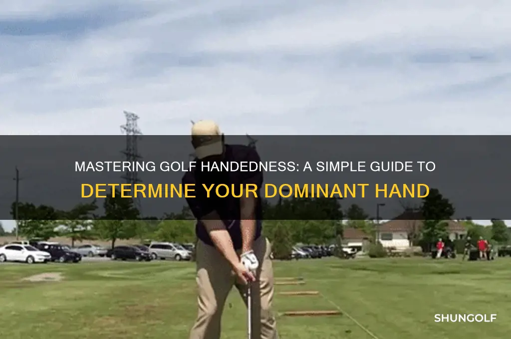 how to tell what hand you are in golf