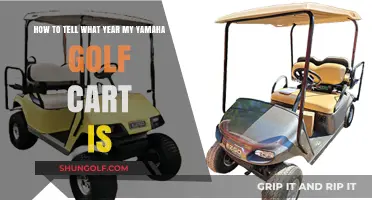 Identify Your Yamaha Golf Cart's Year: A Quick Guide